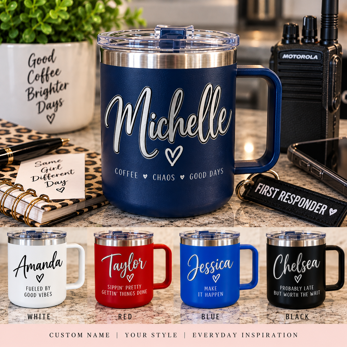 Custom Drinkware | Personalized Tumbler or Mug | Custom Design Made for You