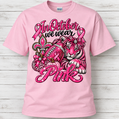 LSU Saints Pink Breast Cancer Awareness Football Shirt