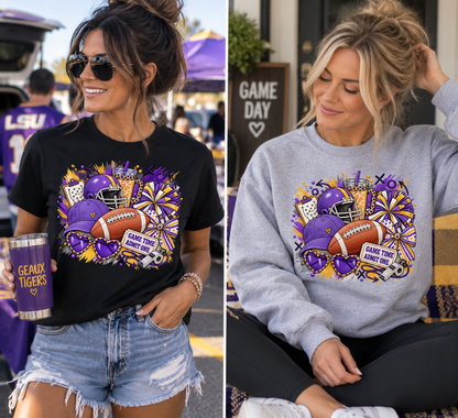 Game Day Football Shirt or Sweatshirt |  Football Apparel | Tailgate Shirt | Football Season