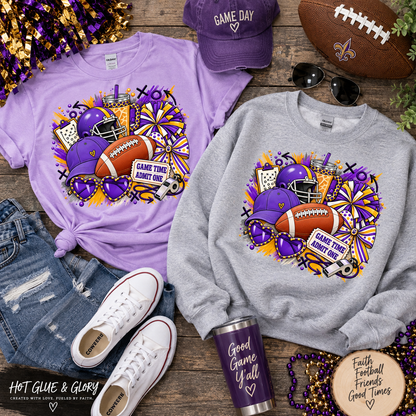 Game Day Football Shirt or Sweatshirt |  Football Apparel | Tailgate Shirt | Football Season